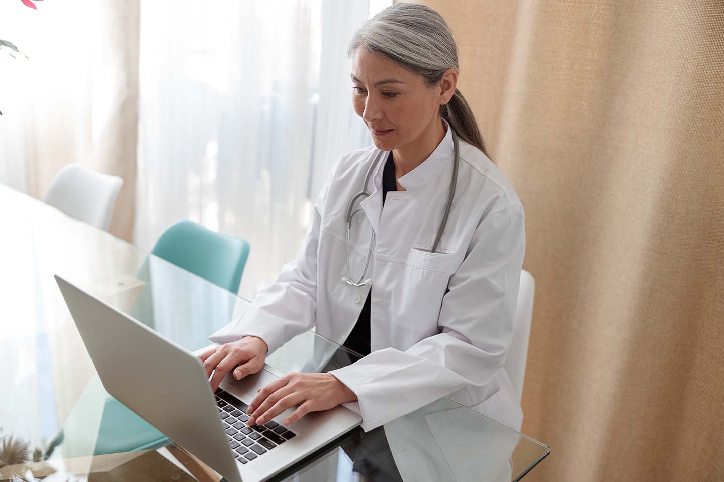 Doctor in office preparing for health assessment